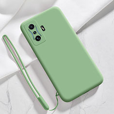 Custodia Silicone Ultra Sottile Morbida 360 Gradi Cover YK4 per Xiaomi Poco F4 GT 5G Verde Pastello