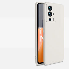 Custodia Silicone Ultra Sottile Morbida 360 Gradi Cover YK4 per Xiaomi Poco F5 Pro 5G Bianco