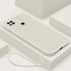 Custodia Silicone Ultra Sottile Morbida 360 Gradi Cover YK4 per Xiaomi Redmi 10A 4G Bianco
