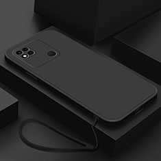 Custodia Silicone Ultra Sottile Morbida 360 Gradi Cover YK4 per Xiaomi Redmi 10A 4G Nero