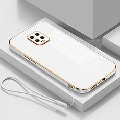 Custodia Silicone Ultra Sottile Morbida 360 Gradi Cover YK4 per Xiaomi Redmi 10X 5G Bianco