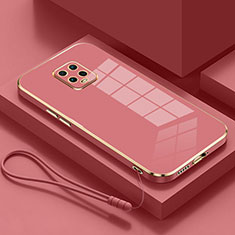 Custodia Silicone Ultra Sottile Morbida 360 Gradi Cover YK4 per Xiaomi Redmi 10X 5G Rosso