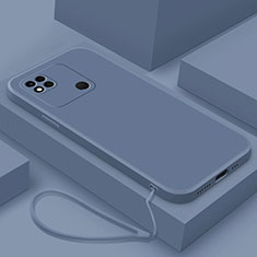 Custodia Silicone Ultra Sottile Morbida 360 Gradi Cover YK4 per Xiaomi Redmi 9C Grigio Lavanda