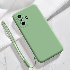 Custodia Silicone Ultra Sottile Morbida 360 Gradi Cover YK4 per Xiaomi Redmi K50 Gaming 5G Verde Pastello