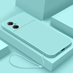 Custodia Silicone Ultra Sottile Morbida 360 Gradi Cover YK4 per Xiaomi Redmi Note 11R 5G Ciano