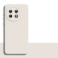 Custodia Silicone Ultra Sottile Morbida 360 Gradi Cover YK5 per OnePlus 11R 5G Bianco