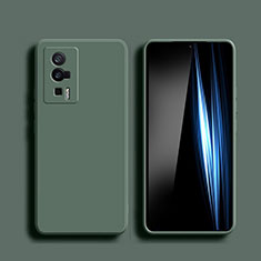 Custodia Silicone Ultra Sottile Morbida 360 Gradi Cover YK5 per Xiaomi Poco F5 Pro 5G Verde