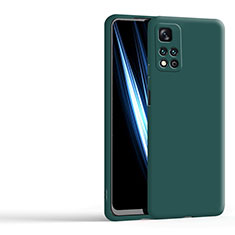 Custodia Silicone Ultra Sottile Morbida 360 Gradi Cover YK5 per Xiaomi Redmi Note 11 Pro+ Plus 5G Verde Notte