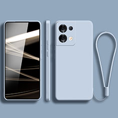 Custodia Silicone Ultra Sottile Morbida 360 Gradi Cover YK5 per Xiaomi Redmi Note 13 5G Azzurro