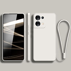 Custodia Silicone Ultra Sottile Morbida 360 Gradi Cover YK5 per Xiaomi Redmi Note 13 5G Bianco