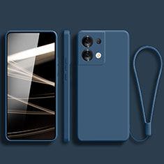 Custodia Silicone Ultra Sottile Morbida 360 Gradi Cover YK5 per Xiaomi Redmi Note 13 5G Blu