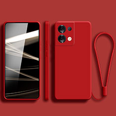 Custodia Silicone Ultra Sottile Morbida 360 Gradi Cover YK5 per Xiaomi Redmi Note 13 5G Rosso