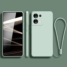 Custodia Silicone Ultra Sottile Morbida 360 Gradi Cover YK5 per Xiaomi Redmi Note 13 5G Verde Pastello