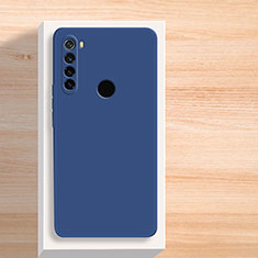 Custodia Silicone Ultra Sottile Morbida 360 Gradi Cover YK5 per Xiaomi Redmi Note 8 (2021) Blu