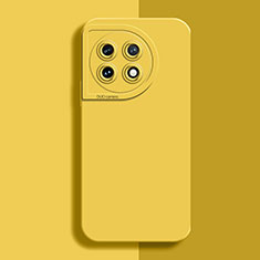 Custodia Silicone Ultra Sottile Morbida 360 Gradi Cover YK6 per OnePlus 11 5G Giallo