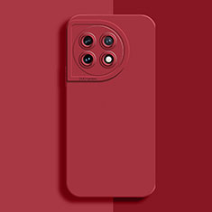 Custodia Silicone Ultra Sottile Morbida 360 Gradi Cover YK6 per OnePlus 11 5G Rosso