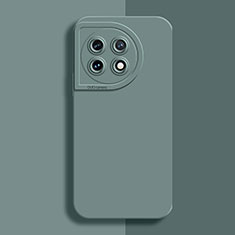 Custodia Silicone Ultra Sottile Morbida 360 Gradi Cover YK6 per OnePlus 11 5G Verde Militare