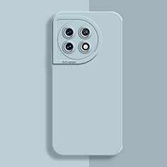 Custodia Silicone Ultra Sottile Morbida 360 Gradi Cover YK6 per OnePlus 11R 5G Azzurro