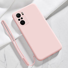 Custodia Silicone Ultra Sottile Morbida 360 Gradi Cover YK6 per Xiaomi Mi 11i 5G Oro Rosa