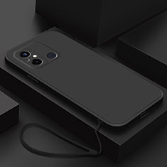 Custodia Silicone Ultra Sottile Morbida 360 Gradi Cover YK6 per Xiaomi Redmi 12C 4G Nero