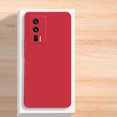 Custodia Silicone Ultra Sottile Morbida 360 Gradi Cover YK6 per Xiaomi Redmi K60 Pro 5G Rosso