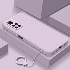 Custodia Silicone Ultra Sottile Morbida 360 Gradi Cover YK6 per Xiaomi Redmi Note 11 5G Lavanda