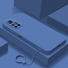 Custodia Silicone Ultra Sottile Morbida 360 Gradi Cover YK6 per Xiaomi Redmi Note 11S 5G Blu