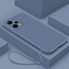 Custodia Silicone Ultra Sottile Morbida 360 Gradi Cover YK6 per Xiaomi Redmi Note 12 5G Grigio Lavanda