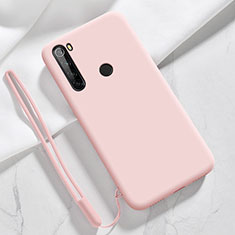 Custodia Silicone Ultra Sottile Morbida 360 Gradi Cover YK6 per Xiaomi Redmi Note 8 (2021) Oro Rosa