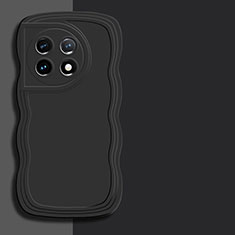 Custodia Silicone Ultra Sottile Morbida 360 Gradi Cover YK7 per OnePlus 11 5G Nero