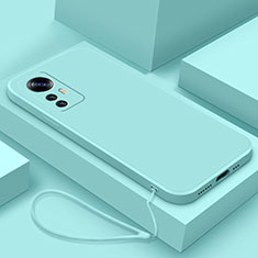 Custodia Silicone Ultra Sottile Morbida 360 Gradi Cover YK7 per Xiaomi Mi 12T 5G Azzurro