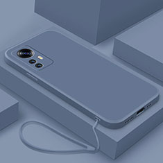 Custodia Silicone Ultra Sottile Morbida 360 Gradi Cover YK7 per Xiaomi Mi 12T 5G Grigio Lavanda