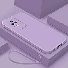 Custodia Silicone Ultra Sottile Morbida 360 Gradi Cover YK7 per Xiaomi Redmi K50 5G Lavanda