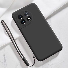 Custodia Silicone Ultra Sottile Morbida 360 Gradi Cover YK8 per OnePlus 11 5G Nero