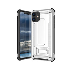 Custodia Silicone Ultra Sottile Morbida 360 Gradi Cover Z01 per Apple iPhone 11 Bianco