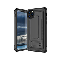 Custodia Silicone Ultra Sottile Morbida 360 Gradi Cover Z01 per Apple iPhone 11 Pro Max Nero