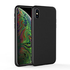 Custodia Silicone Ultra Sottile Morbida C03 per Apple iPhone Xs Max Nero