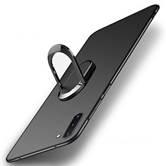 Custodia Silicone Ultra Sottile Morbida con Magnetico Anello Supporto K01 per Samsung Galaxy Note 10 5G Nero