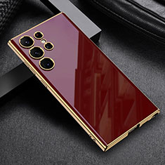 Custodia Silicone Ultra Sottile Morbida Cover AC1 per Samsung Galaxy S23 Ultra 5G Rosso