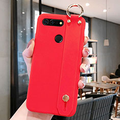 Custodia Silicone Ultra Sottile Morbida Cover C01 per Huawei Honor V20 Rosso
