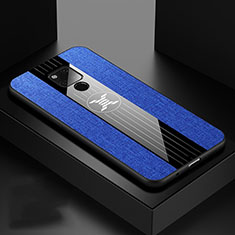 Custodia Silicone Ultra Sottile Morbida Cover C01 per Huawei Mate 20 X 5G Blu