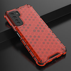 Custodia Silicone Ultra Sottile Morbida Cover C01 per Huawei Nova 7 SE 5G Rosso