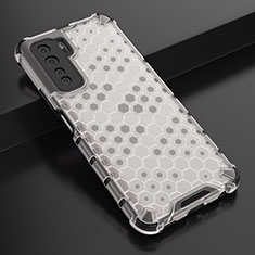 Custodia Silicone Ultra Sottile Morbida Cover C01 per Huawei P40 Lite 5G Bianco
