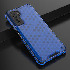 Custodia Silicone Ultra Sottile Morbida Cover C01 per Huawei P40 Lite 5G Blu