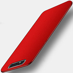 Custodia Silicone Ultra Sottile Morbida Cover C01 per Samsung Galaxy A80 Rosso