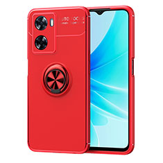 Custodia Silicone Ultra Sottile Morbida Cover con Magnetico Anello Supporto JM1 per OnePlus Nord N20 SE Rosso