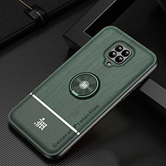 Custodia Silicone Ultra Sottile Morbida Cover con Magnetico Anello Supporto JM1 per Xiaomi Poco M2 Pro Verde