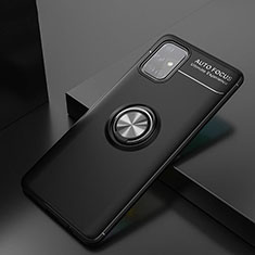 Custodia Silicone Ultra Sottile Morbida Cover con Magnetico Anello Supporto JM2 per Samsung Galaxy A71 5G Nero