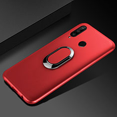 Custodia Silicone Ultra Sottile Morbida Cover con Magnetico Anello Supporto per Huawei Honor 20 Lite Rosso
