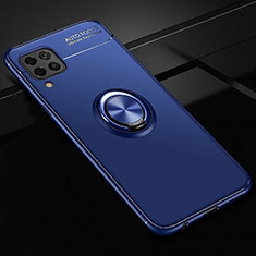 Custodia Silicone Ultra Sottile Morbida Cover con Magnetico Anello Supporto per Huawei Nova 7i Blu